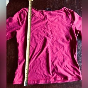 Womyn pink tee 3/4 sleeves M